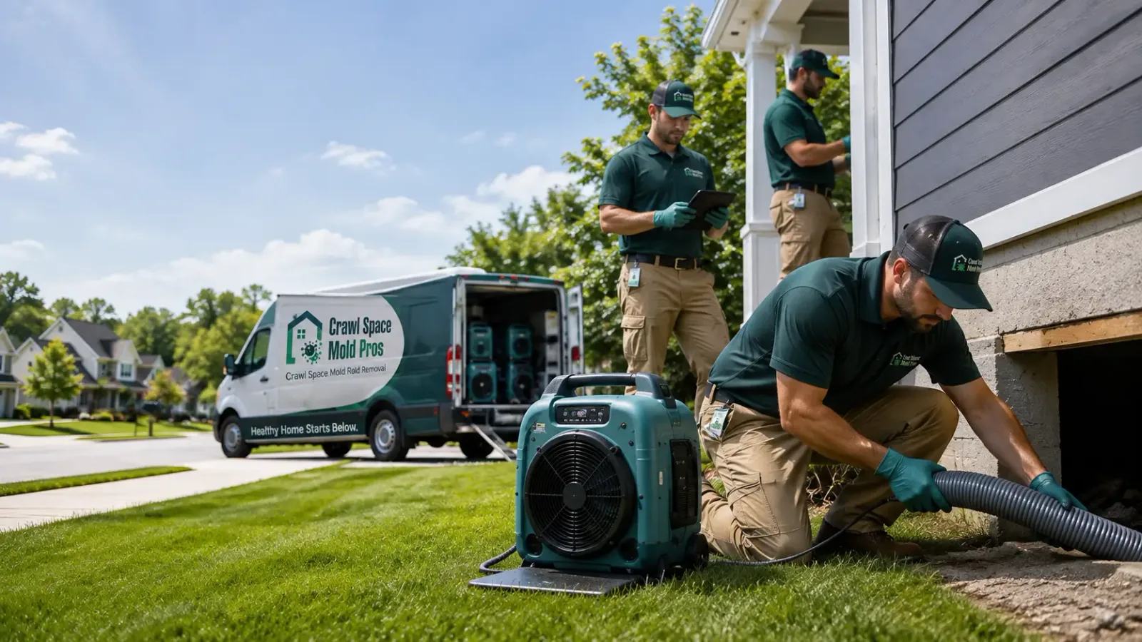 Crawl Space Mold Removal in Burnham, PA